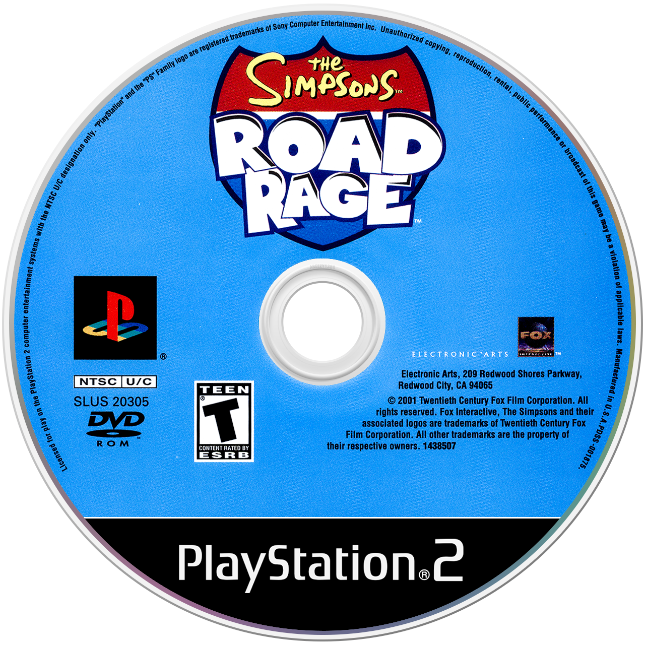 The Simpsons Road Rage media 4 for Playstation 2